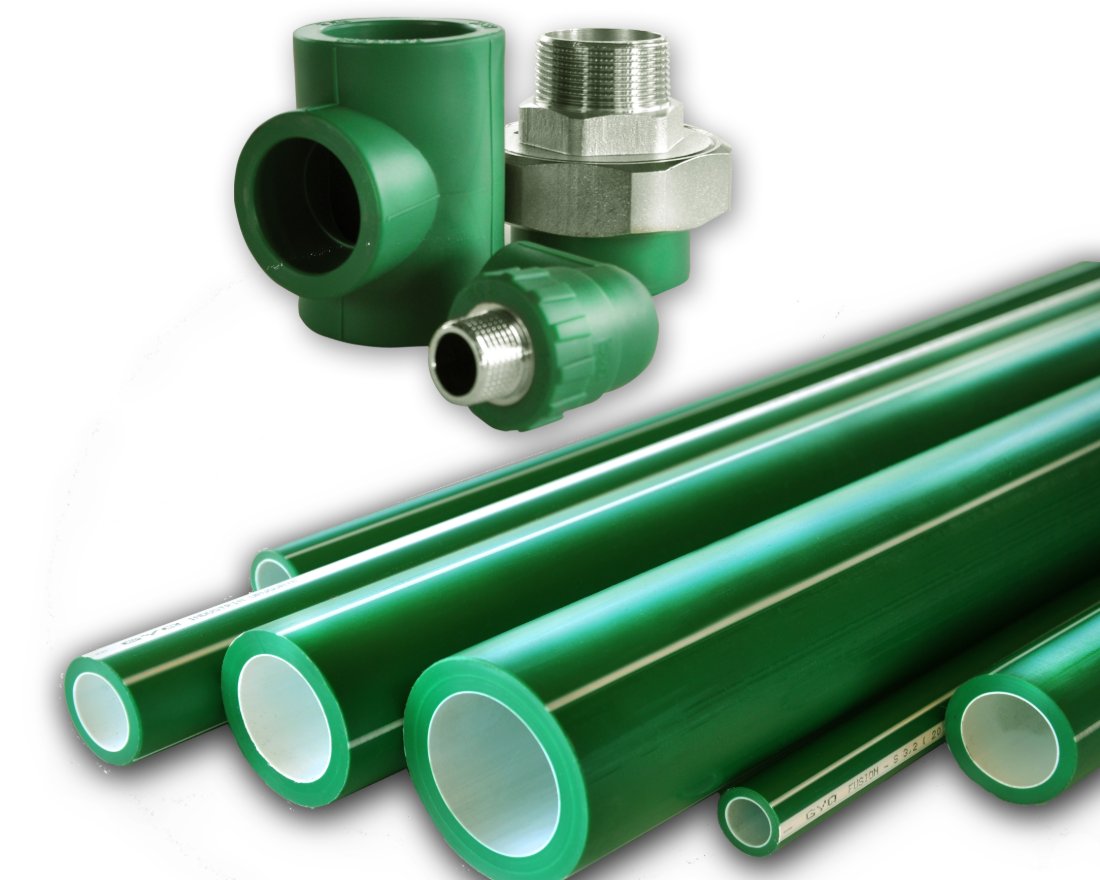 Caños PPR y PP con fittings y accesorios para termofusión fabricados por G&Q