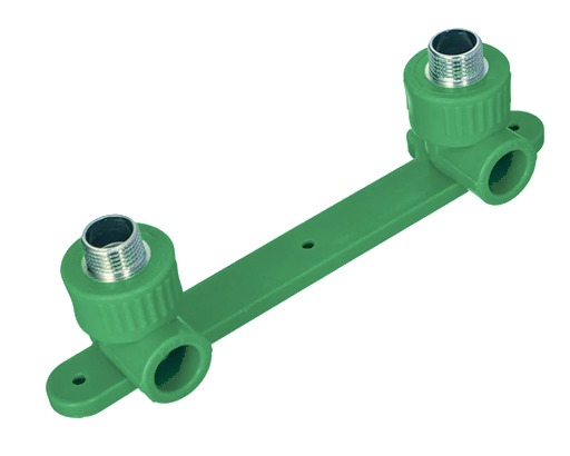 Puente inserto macho 15 cm PPR con inserto metálico para termofusión fabricado por G&Q
