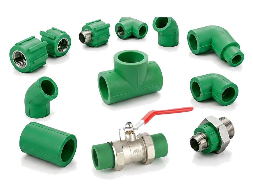 Línea de fittings y accesorios PPR para termofusión fabricados por G&Q